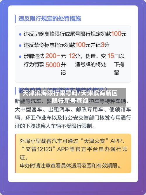 天津滨海限行限号吗/天津滨海新区限行尾号查询