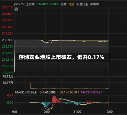 存储龙头港股上市破发，低开0.17%-第2张图片