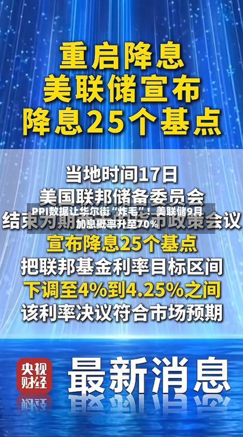 PPI数据让华尔街“炸毛”！美联储9月加息概率升至70%-第3张图片