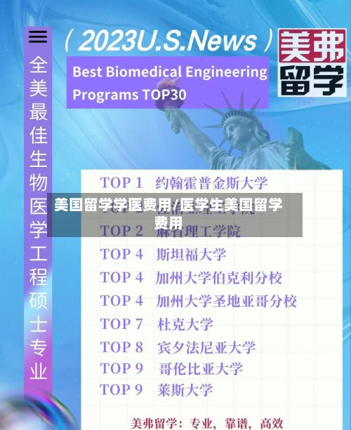 美国留学学医费用/医学生美国留学费用-第3张图片