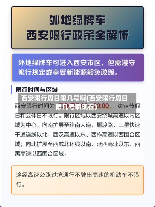西安限行周日限几号啊(西安限行周日限几号啊现在)