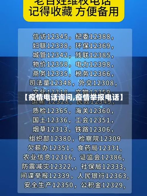 【疫情电话询问,疫情举报电话】