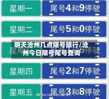 明天沧州几点限号限行/沧州今日限号尾号查询-第2张图片