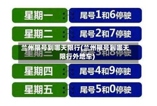 兰州限号到哪天限行(兰州限号到哪天限行外地车)
